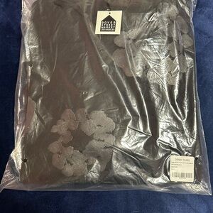 Denim Tears Cotton Wreath Hooded  Sweatshirt “Black Monochrome”